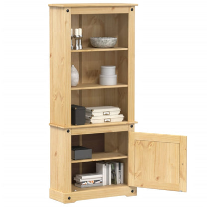Skříň Highboard Corona 74 X 38 X 170 Cm Masivní Borové Dřevo