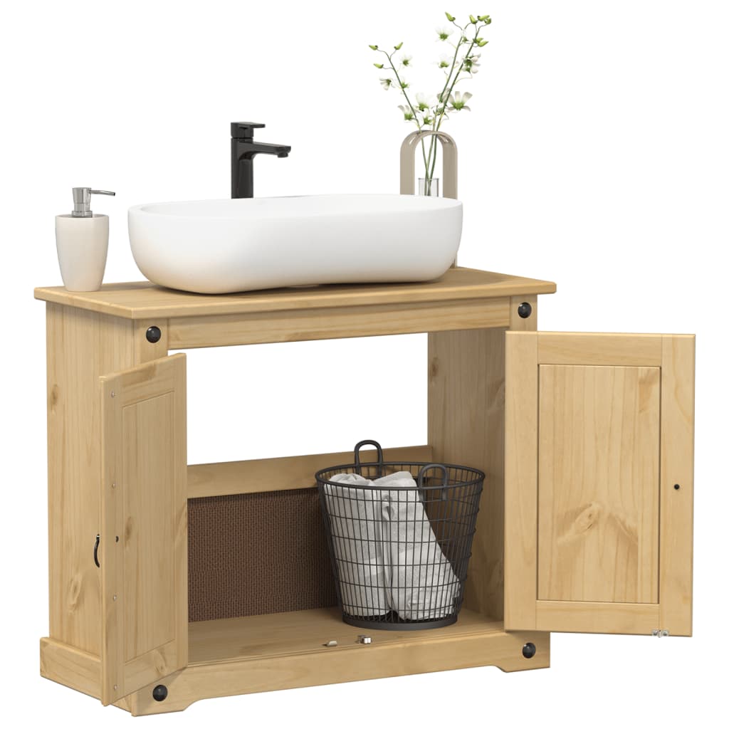 Koupelnová Skříňka Pod Umyvadlo Corona 73 X 33 X 60 Cm Borovice