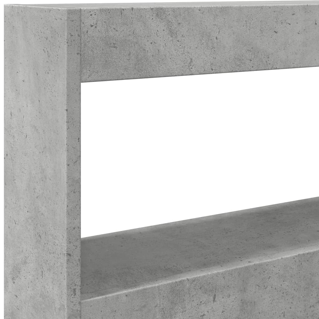 Čelo Postele Úložný Prostor A Led Betonově Šedé