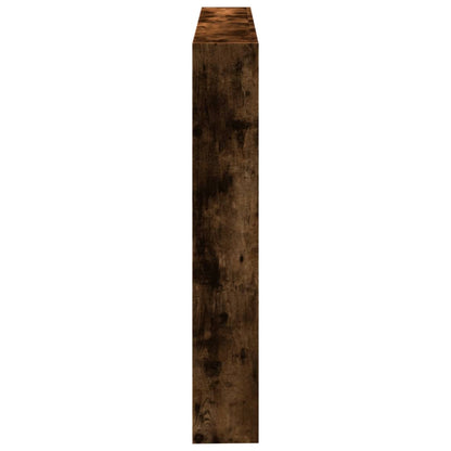 Čelo Postele S Úložným Prostorem A Led Kouřový Dub 140X17X102Cm