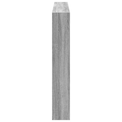 Čelo Postele S Úložným Prostorem A Led Šedé Sonoma 160X17X102Cm