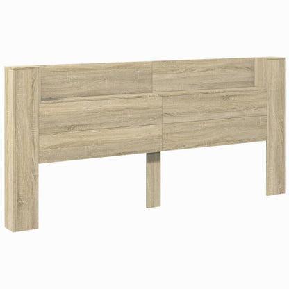 Čelo Postele Úložný Prostor A Led Dub Sonoma 220X16,5X103,5 Cm