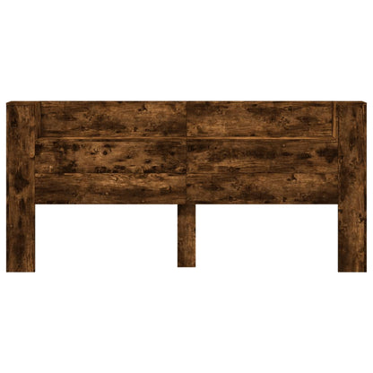 Čelo Postele Úložný Prostor A Led Kouřový Dub 220X16,5X103,5 Cm