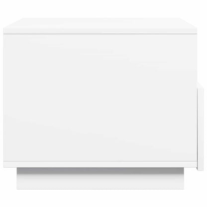 Konferenční Stolek S Led Osvětlením Bílý 50 X 49 X 40 Cm