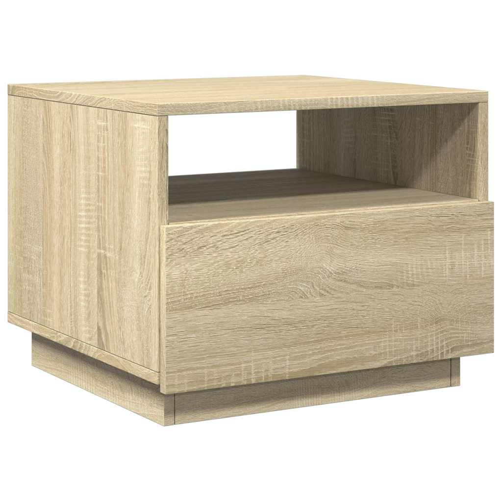 Konferenční Stolek S Led Osvětlením 50 X 49 X 40 Cm