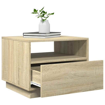 Konferenční Stolek S Led Osvětlením 50 X 49 X 40 Cm