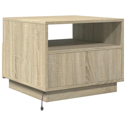 Konferenční Stolek S Led Osvětlením 50 X 49 X 40 Cm