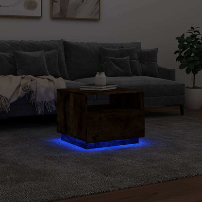 Konferenční Stolek S Led Osvětlením 50 X 49 X 40 Cm