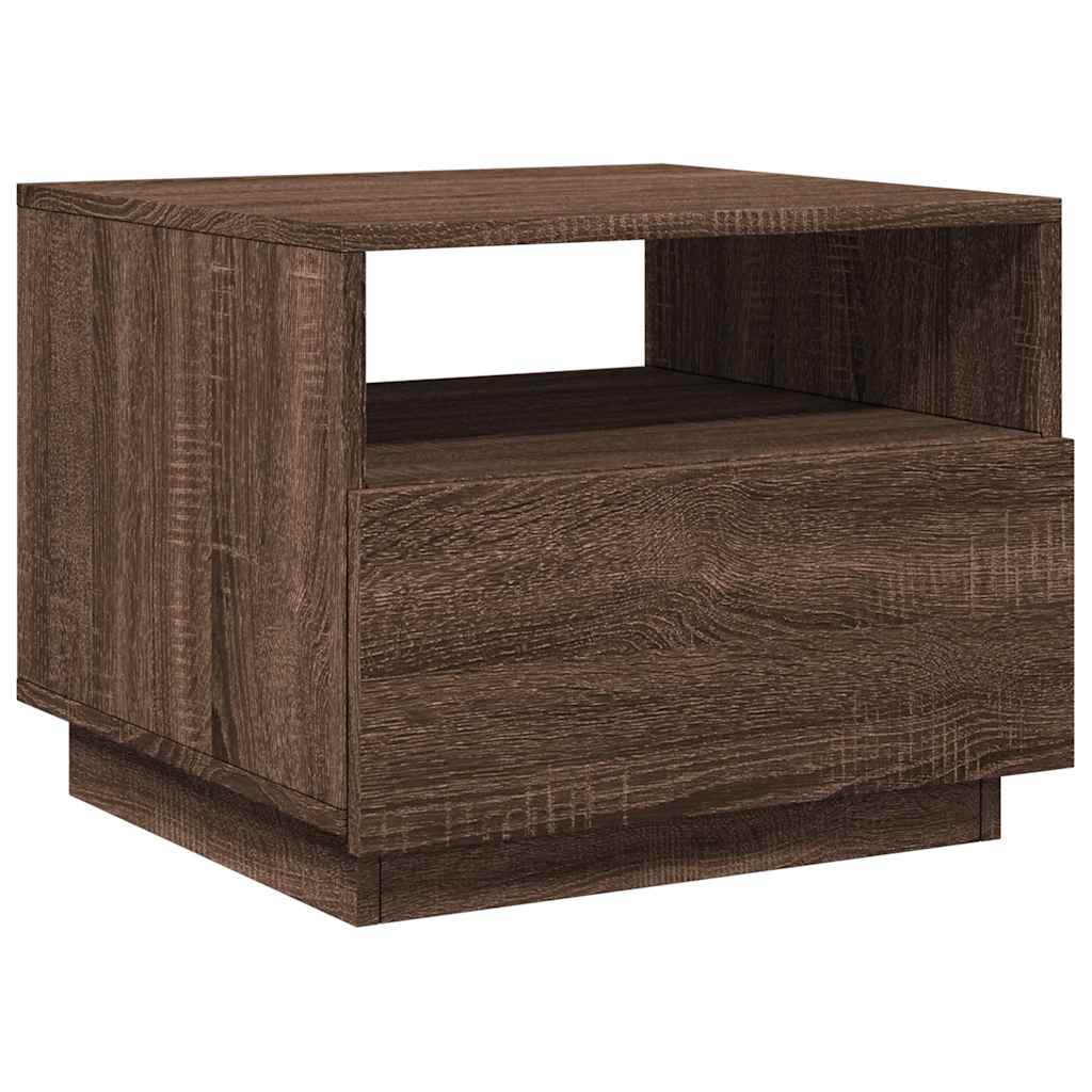 Konferenční Stolek S Led Osvětlením 50 X 49 X 40 Cm