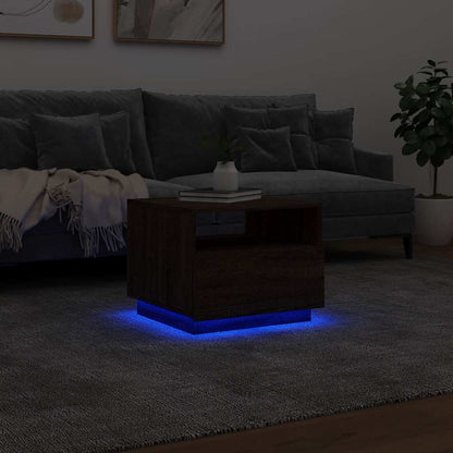 Konferenční Stolek S Led Osvětlením 50 X 49 X 40 Cm