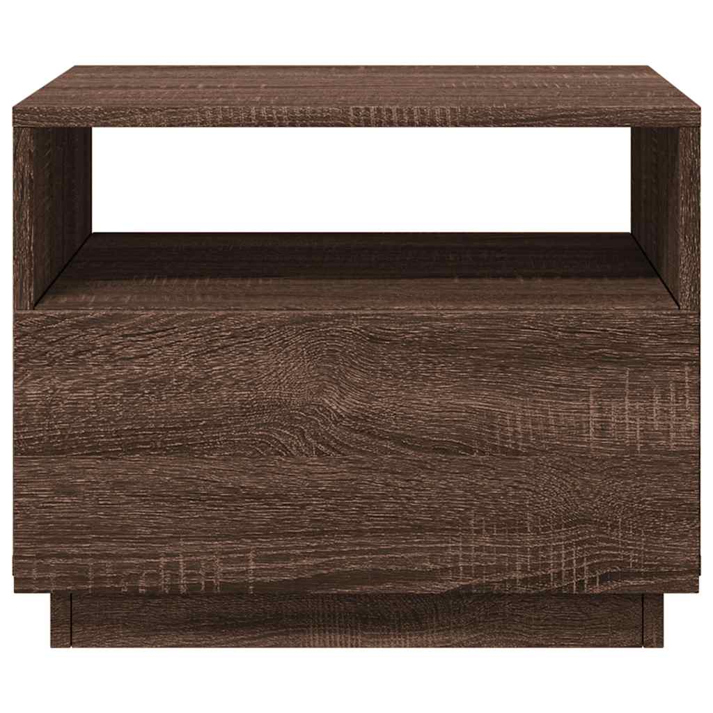 Konferenční Stolek S Led Osvětlením 50 X 49 X 40 Cm