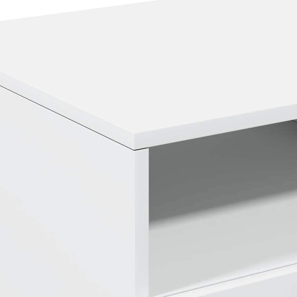 Konferenční Stolek S Led Osvětlením Bílý 90 X 49 X 40 Cm