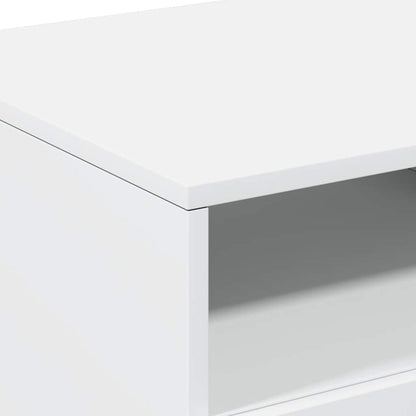 Konferenční Stolek S Led Osvětlením Bílý 90 X 49 X 40 Cm
