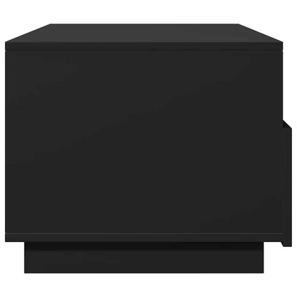 Konferenční Stolek S Led Osvětlením Černý 90 X 49 X 40 Cm