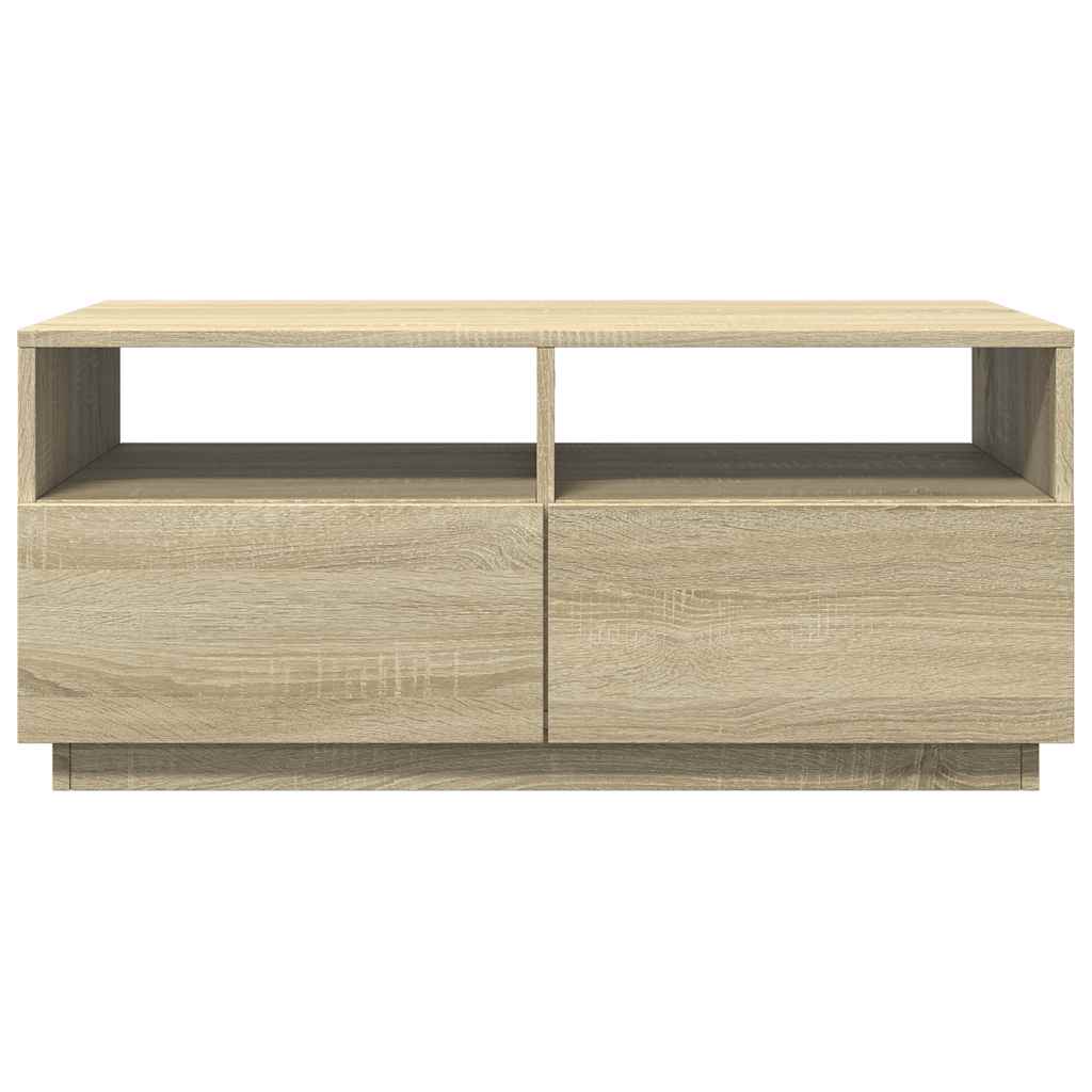 Konferenční Stolek S Led Osvětlením 90 X 49 X 40 Cm