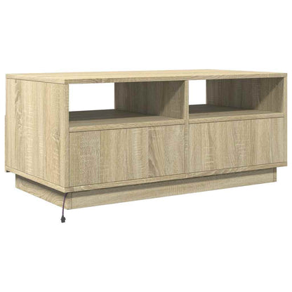 Konferenční Stolek S Led Osvětlením 90 X 49 X 40 Cm