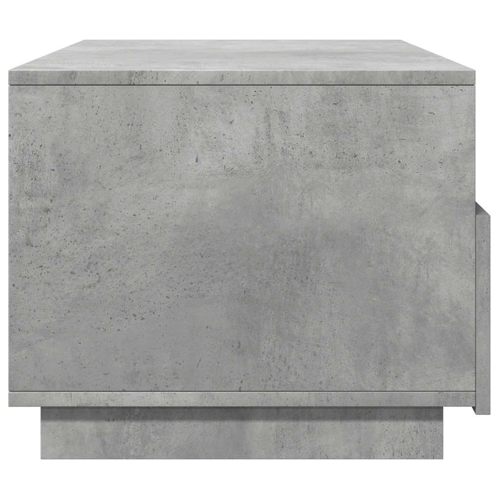 Konferenční Stolek S Led Osvětlením Betonově Šedý 90X49X40 Cm