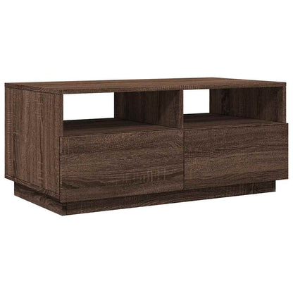 Konferenční Stolek S Led Osvětlením 90 X 49 X 40 Cm