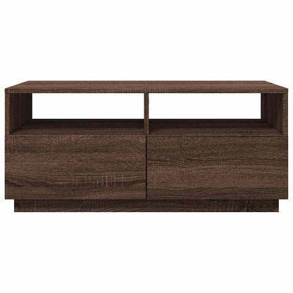 Konferenční Stolek S Led Osvětlením 90 X 49 X 40 Cm