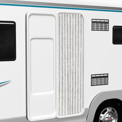 Závěs Proti Hmyzu Světle Šedý A Bílý Žinylka Světle Šedá A Bílá