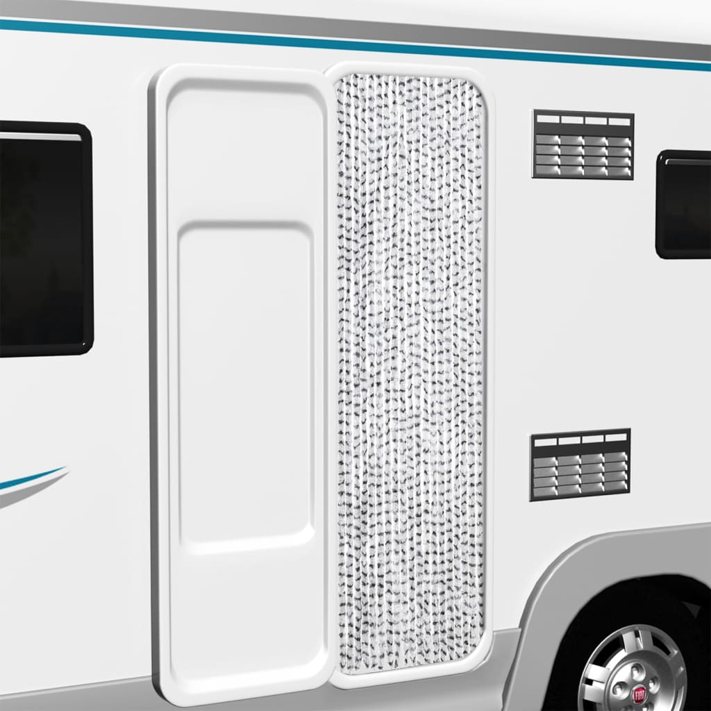 Závěs Proti Hmyzu Světle Šedý A Tmavě Šedý Žinylka Světle Šedá A Tmavě Šedá