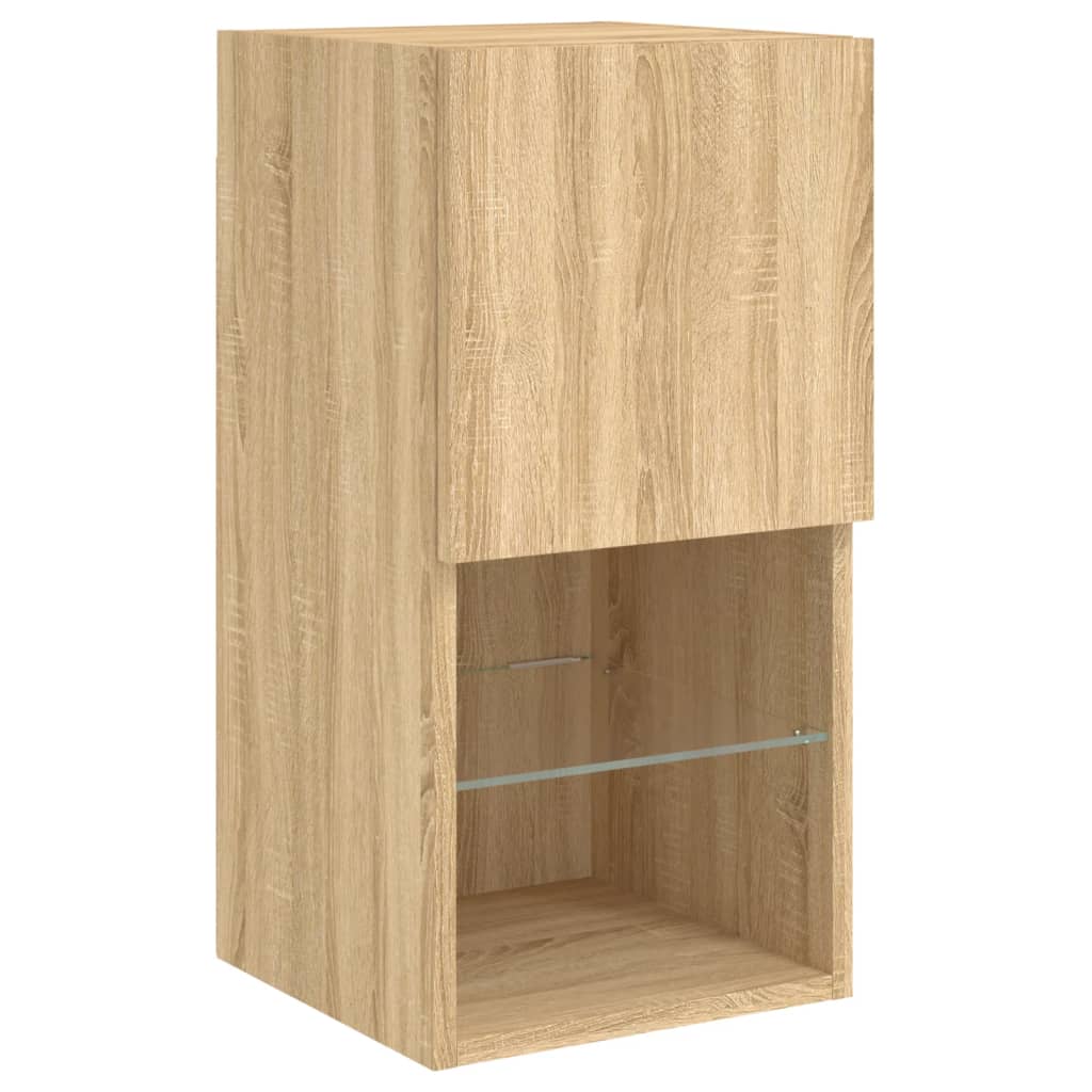 4Dílná Obývací Stěna S Led Osvětlením
