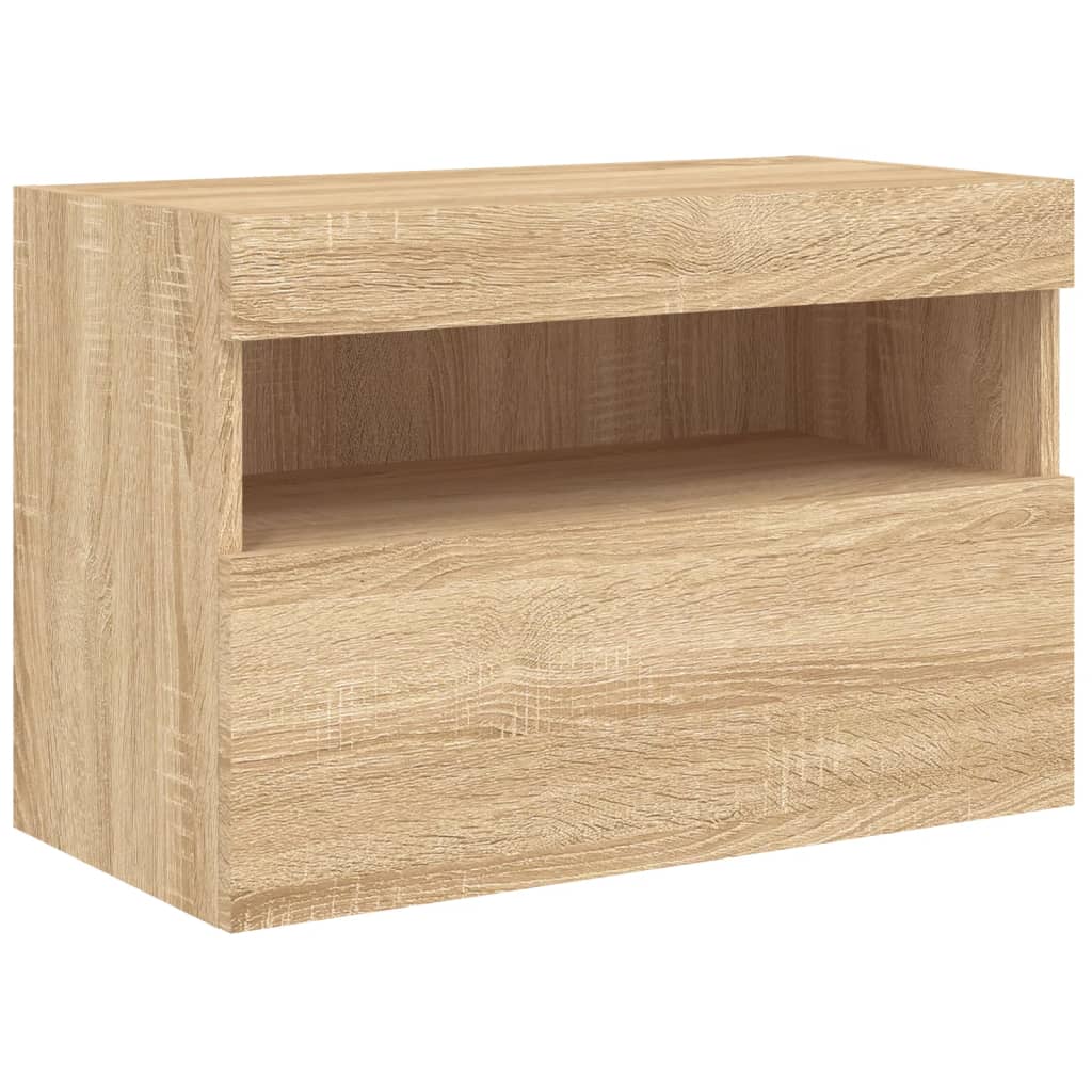 7Dílná Obývací Stěna S Led Osvětlením