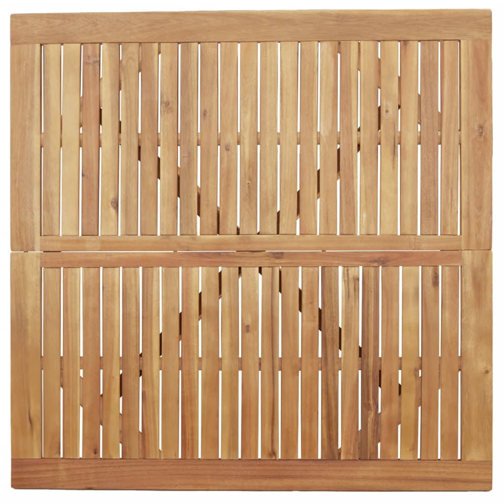 Zahradní Stůl Čtvercový 110X110X75 Cm Masivní Akáciové Dřevo
