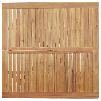 Zahradní Stůl Čtvercový 110X110X75 Cm Masivní Akáciové Dřevo