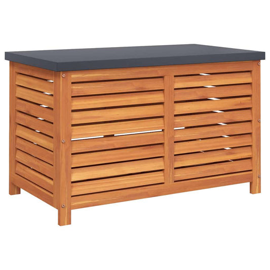 Zahradní Úložný Box 60 X 50 X 55 Cm Masivní Eukalyptové Dřevo