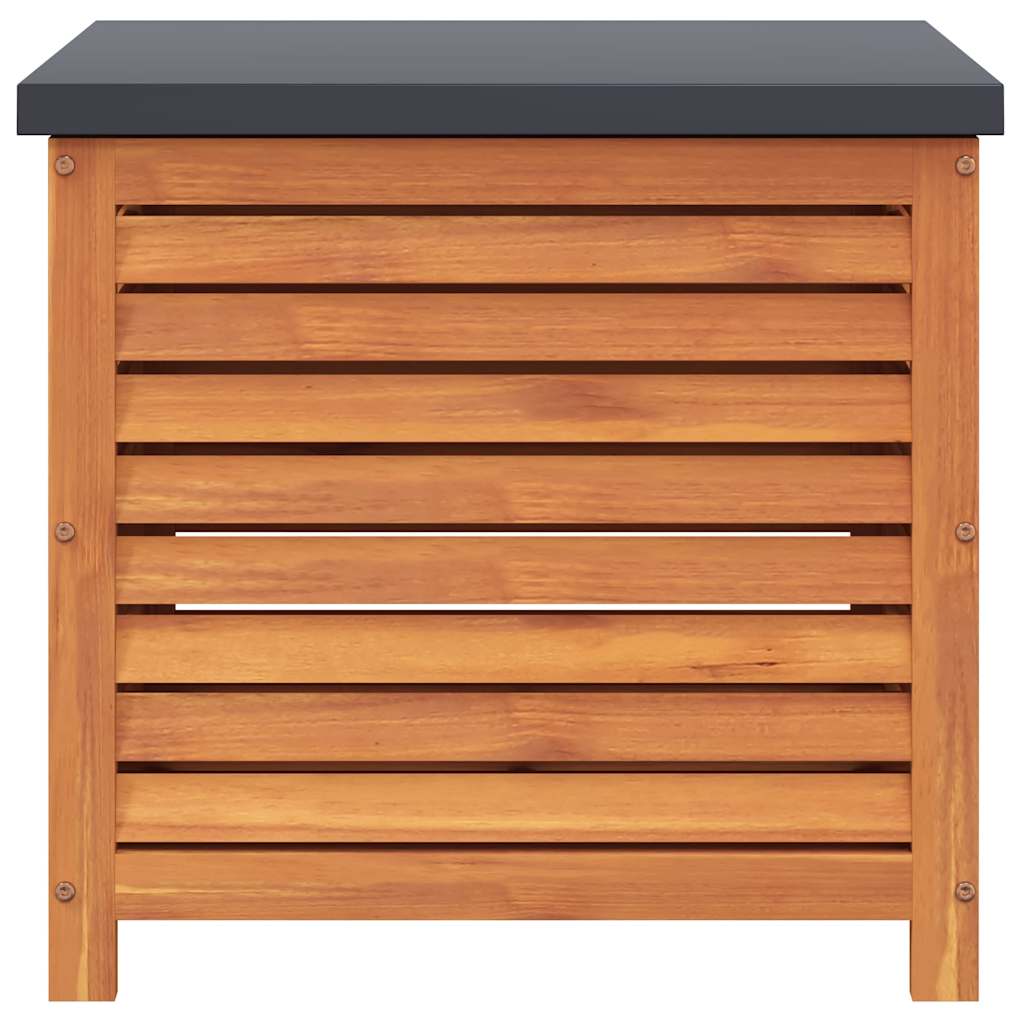 Zahradní Úložný Box 60 X 50 X 55 Cm Masivní Eukalyptové Dřevo
