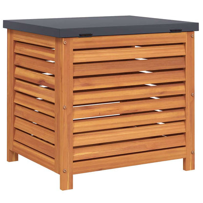 Zahradní Úložný Box 60 X 50 X 55 Cm Masivní Eukalyptové Dřevo
