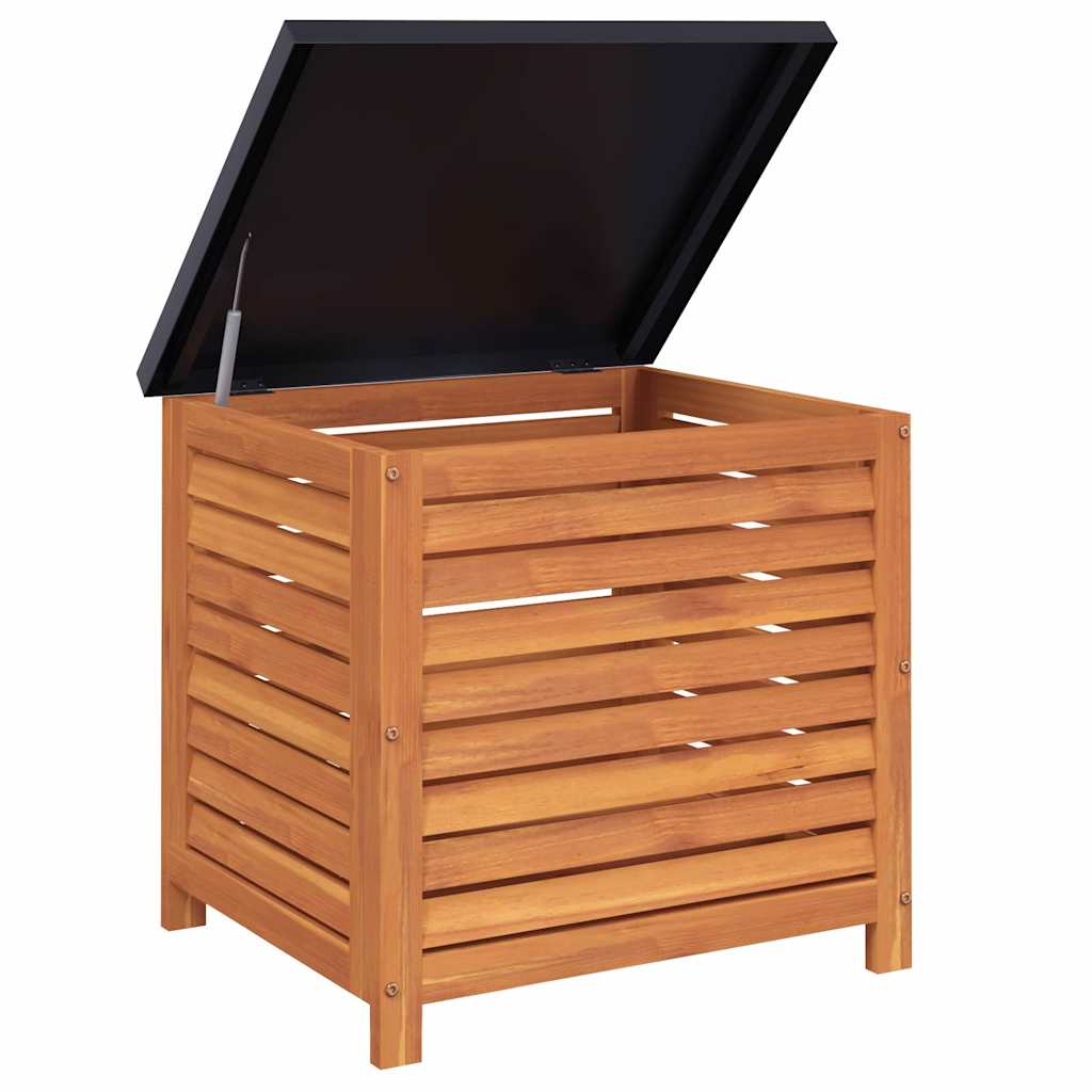 Zahradní Úložný Box 60 X 50 X 55 Cm Masivní Eukalyptové Dřevo