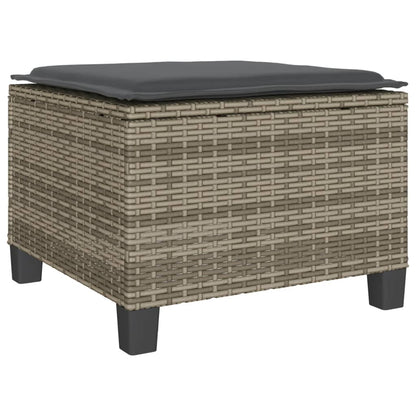3Dílný Bistro Set S Poduškami Šedý Polyratan