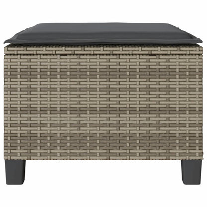 3Dílný Bistro Set S Poduškami Šedý Polyratan