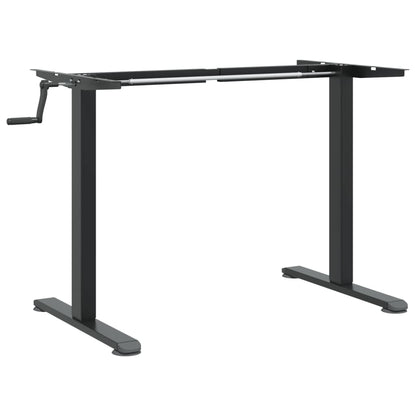 Rám Stojacího Stolu Černý (94–135) X 60 X (70–114) Cm Ocel