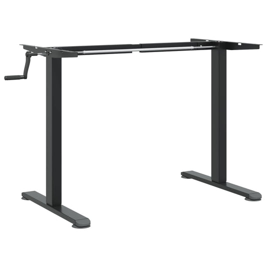 Rám Stojacího Stolu Černý (94–135) X 60 X (70–114) Cm Ocel