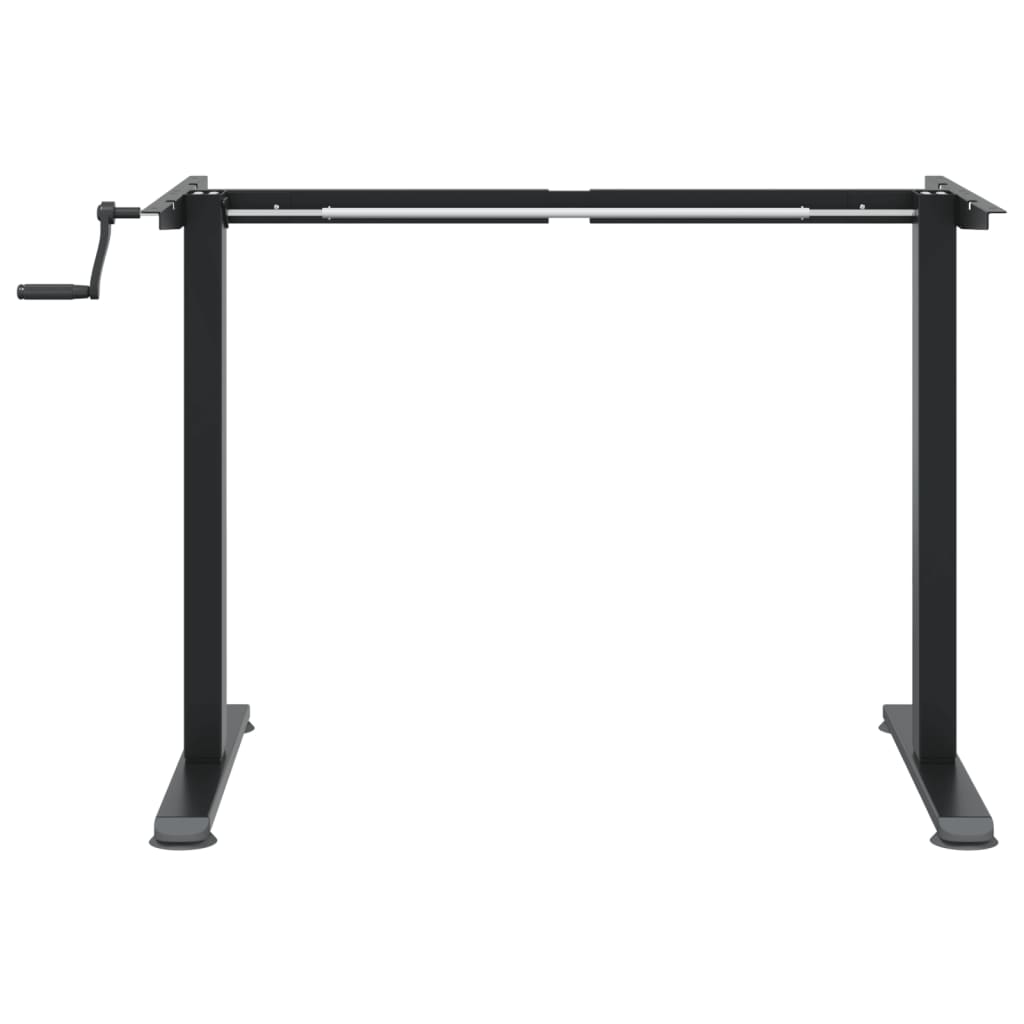 Rám Stojacího Stolu Černý (94–135) X 60 X (70–114) Cm Ocel