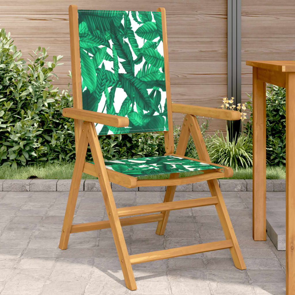 Polohovací Zahradní Židle 6 Ks Modré A Bílé Textil A Masiv
