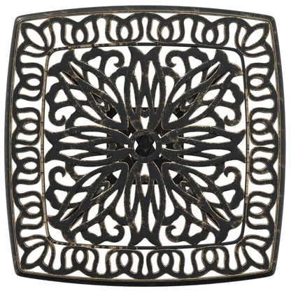 Zahradní Stolek Bronzový 53 X 53 X 53 Cm Litý Hliník