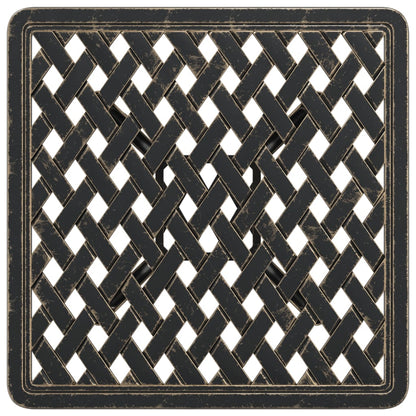 Zahradní Stolek Bronzový 53 X 53 X 53 Cm Litý Hliník