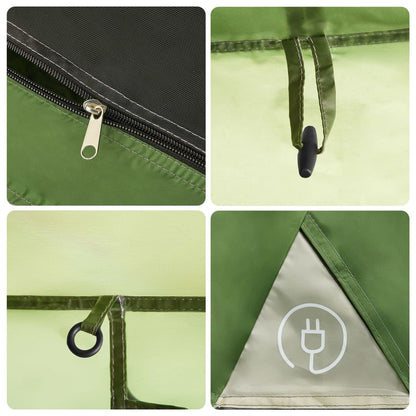 Rodinný Stan S Předsíní Pro 9 Osob Zelený Rychloupínací