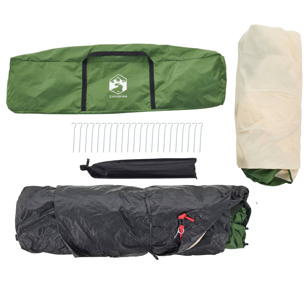 Rodinný Stan S Předsíní Pro 9 Osob Zelený Rychloupínací