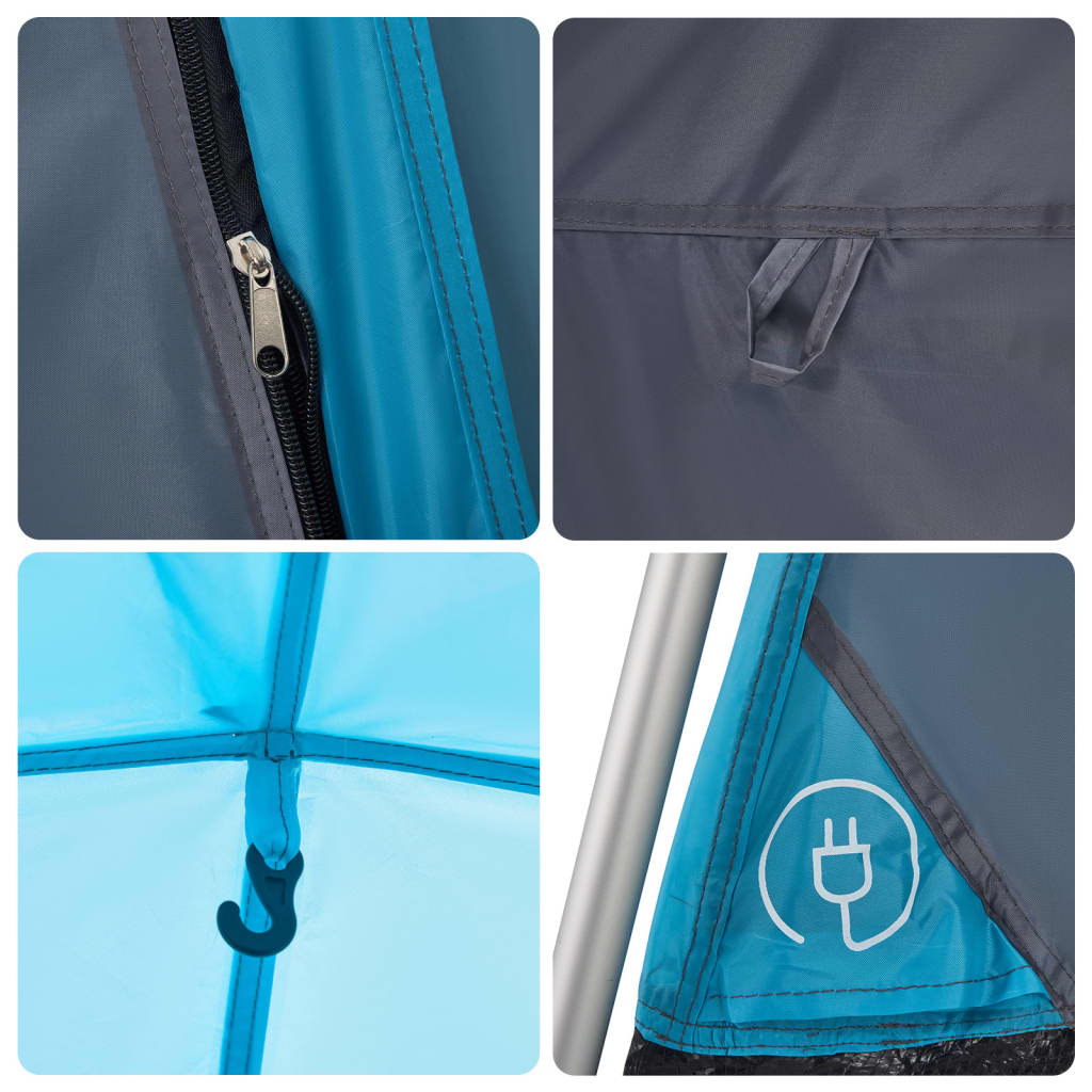 Rodinný Stan Kabinový Pro 7 Osob Modrý Rychloupínací