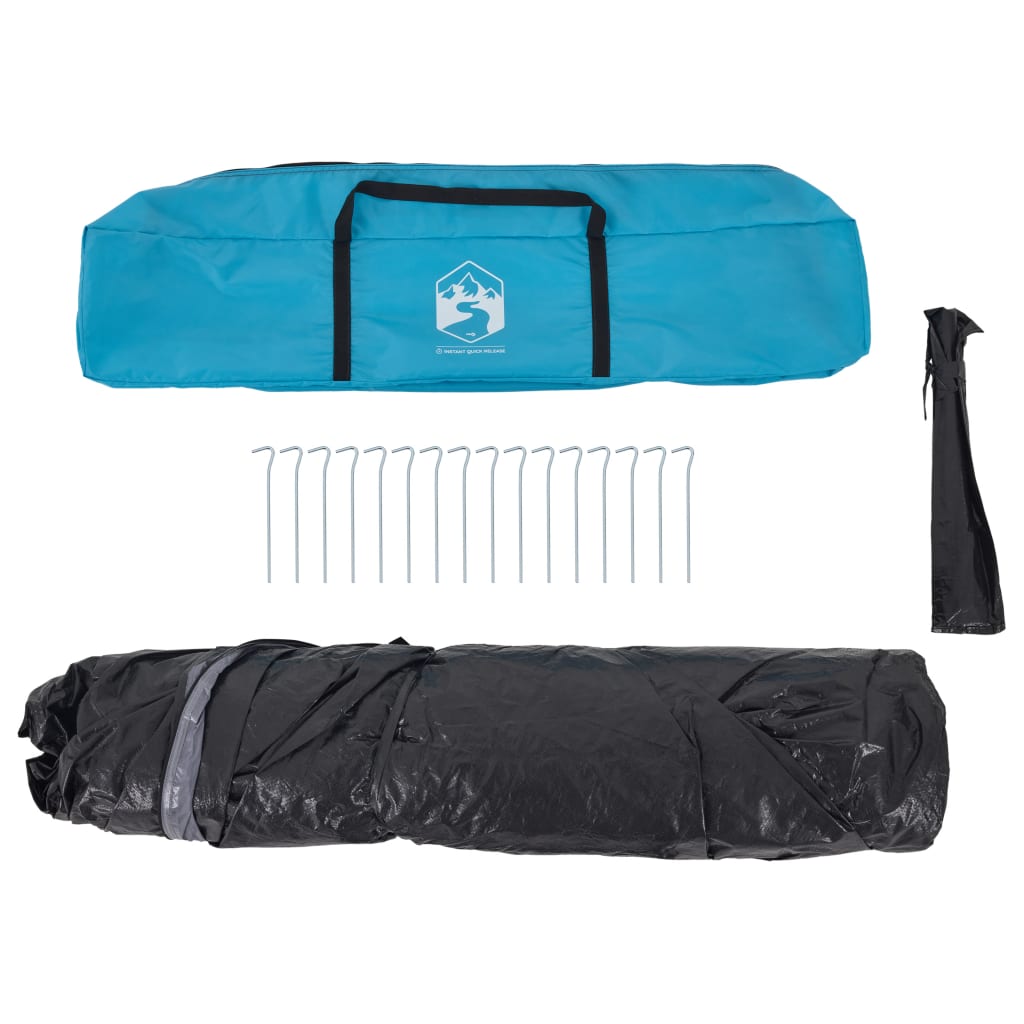 Rodinný Stan Kabinový Pro 7 Osob Modrý Rychloupínací