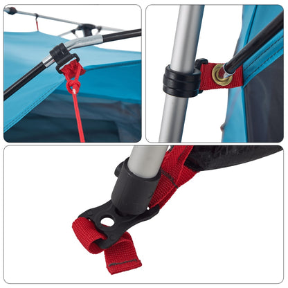 Rodinný Stan Kabinový Pro 7 Osob Modrý Rychloupínací