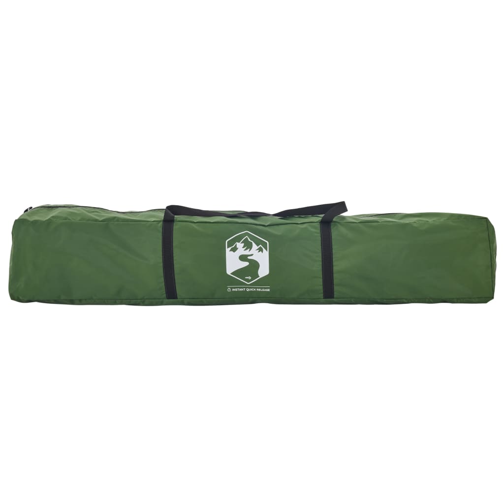 Kempingový Stan Kabinový Pro 4 Osoby Zelený Rychloupínací