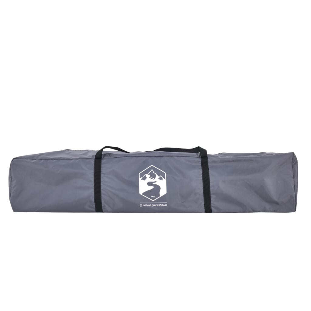 Kempingový Stan Kupole 3 Osoby Šedý A Oranžový Rychloupínací