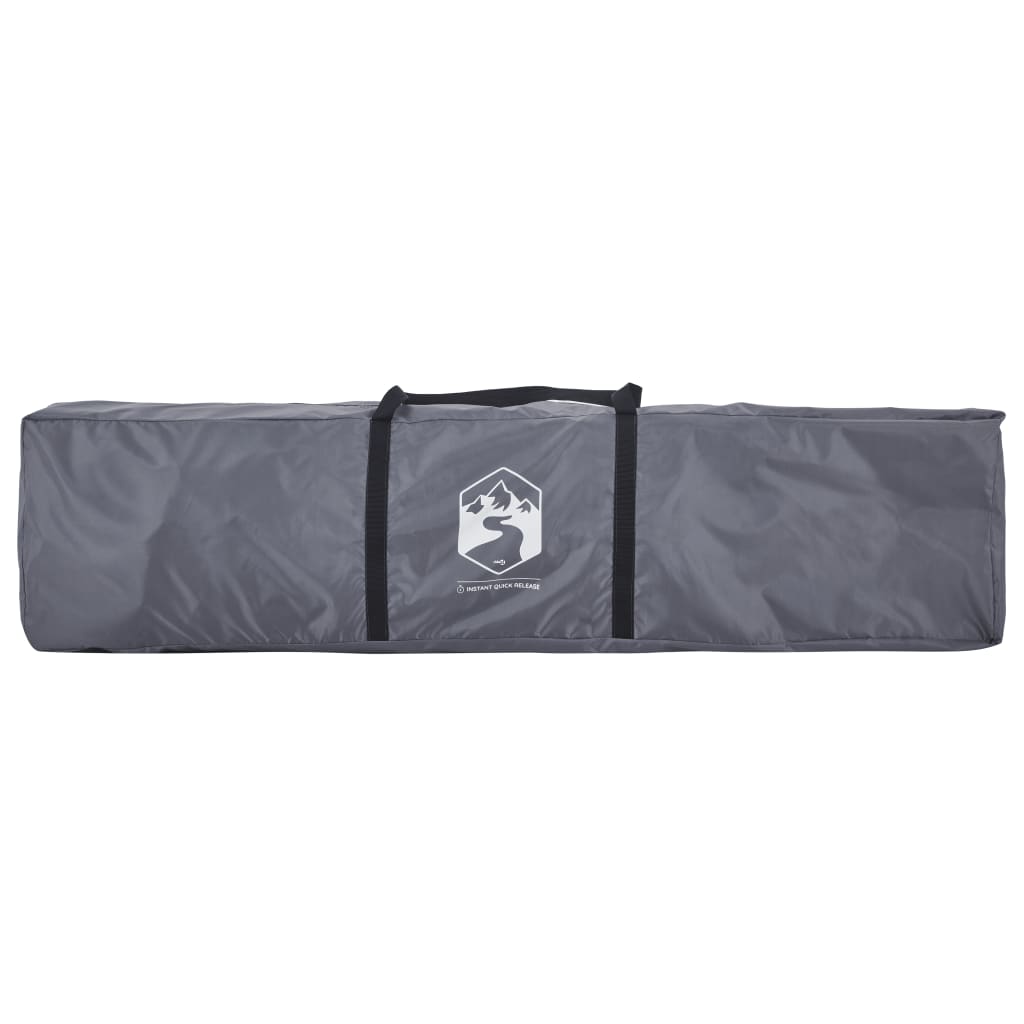 Rodinný Stan Kupole Pro 10 Osob Šedý A Oranžový Rychloupínací