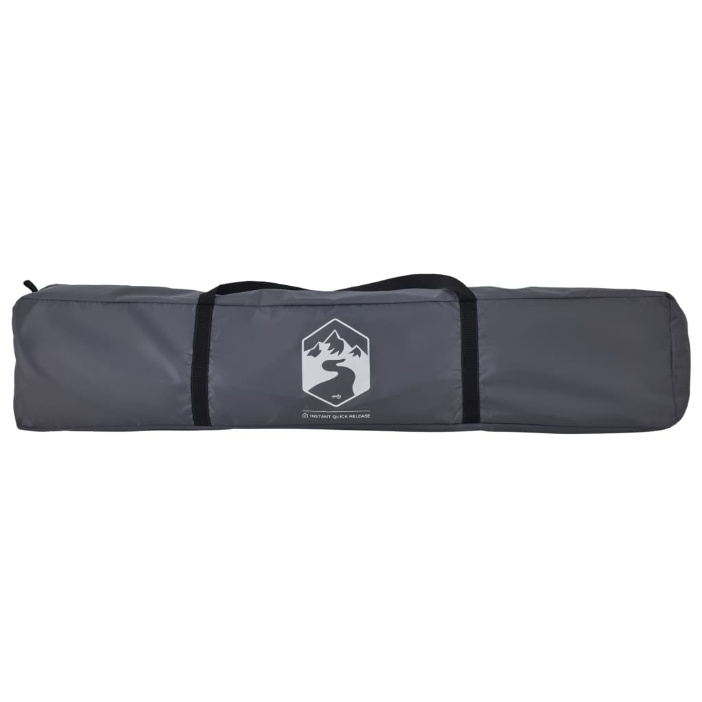 Kempingový Stan Kupole 4 Osoby Šedý A Oranžový Rychloupínací